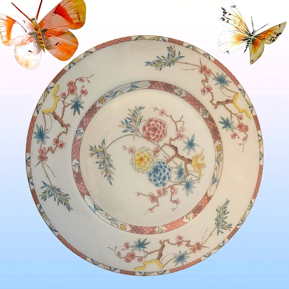 Jammet Seignolles Limoges France Singapour Plate 7.5” Floral Porcelain 1965-1980